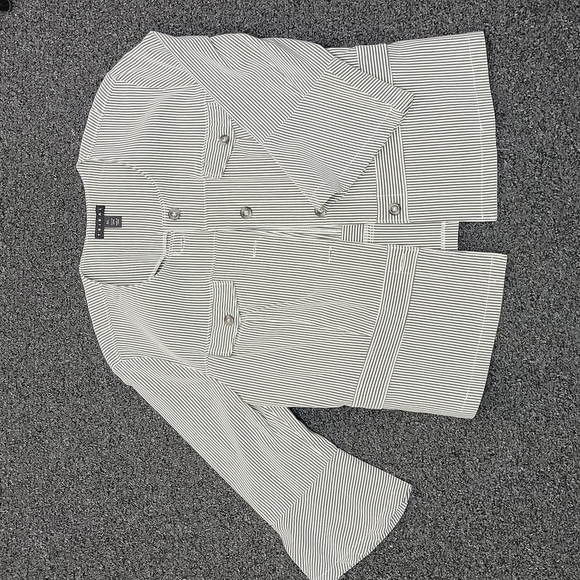 TRIBAL Lightweight Women's Jacket Grey And White Striped - Picture 7 of 7